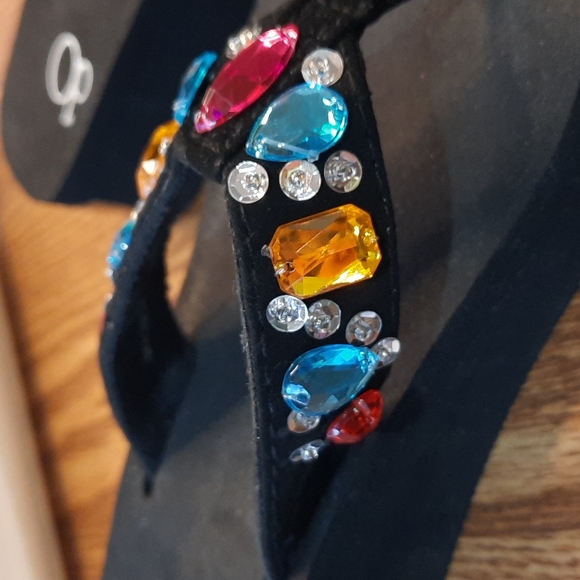 Ocean Pacific black flip flops - Picture 4 of 6